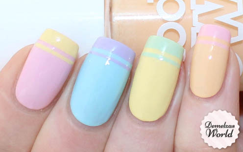 Double French Nail Art 1